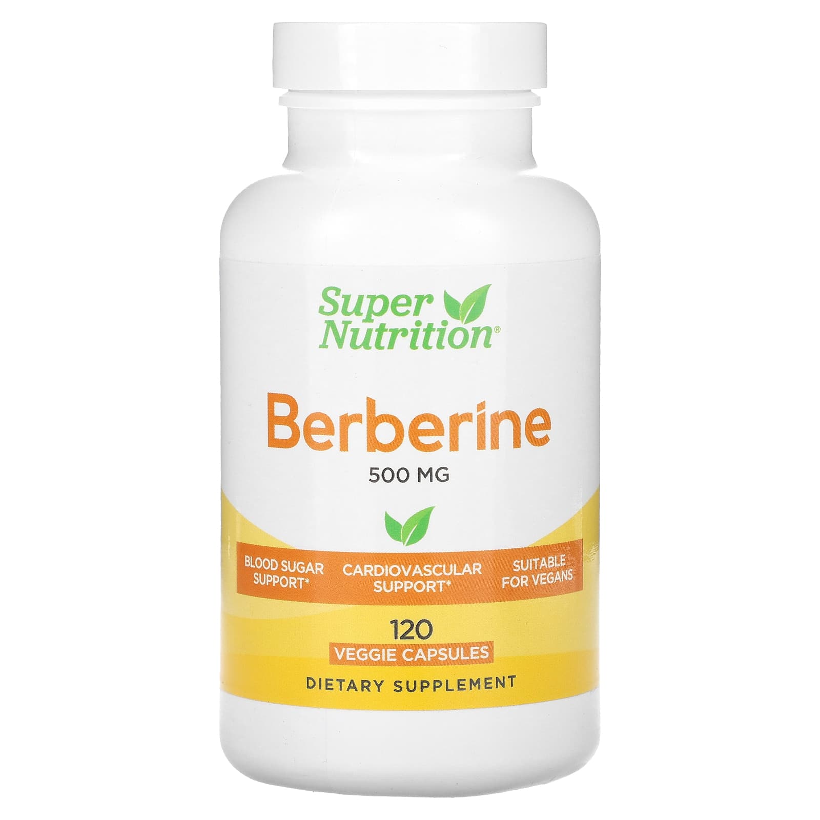 

Super Nutrition, Berberine HCI, 500 mg, 120 Veggie Capsules