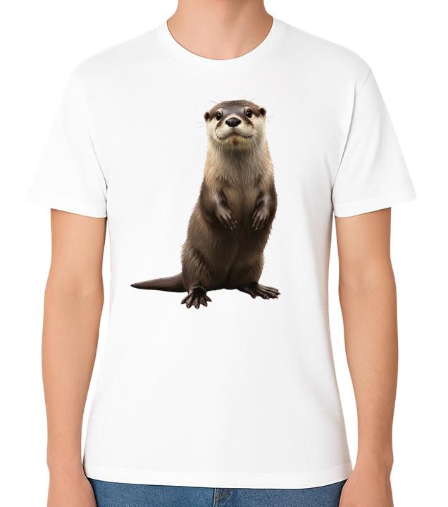 Cute Otter T-Shirt Funny Wildlife Animal Unisex Tee S