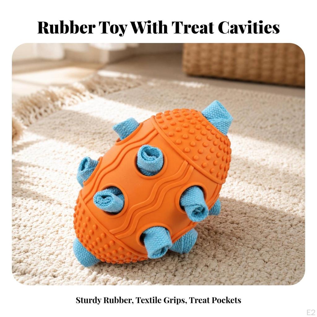 Dog Puzzle Toy with Treat Dispenser | Raised Bump and Wavy Groove Texture, for RewardBased Training