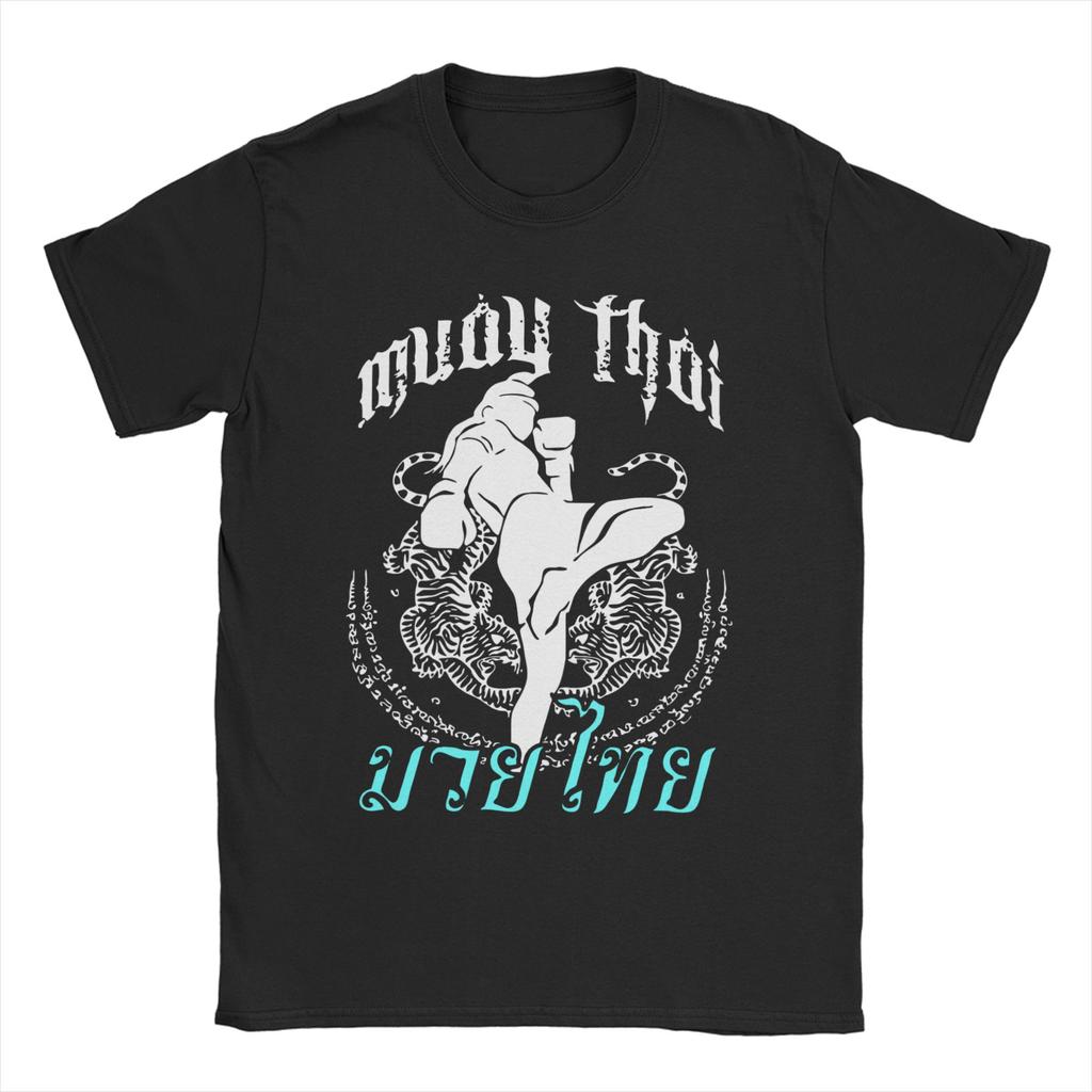 Men Women Thai Art Tigers Muay Thai T Shirts Cotton Clothes Funny Short Sleeve Round Collar Tees Unique TShirt
