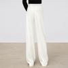 Women's Drapey Elastic High-Waist Wide-Leg Pants