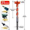 Extended Alloy Thread Drill Bit for Woodworking: Hex Handle, Door Lock, and Plastic Punch