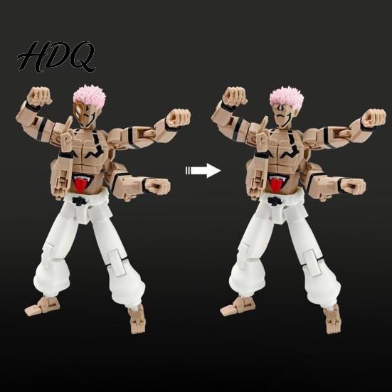 Anime Figurine for Collection 3D Printed Figure Statue with Movable Joints Interchangeable Parts Collectible Model Plastic Action Desktop Decoration