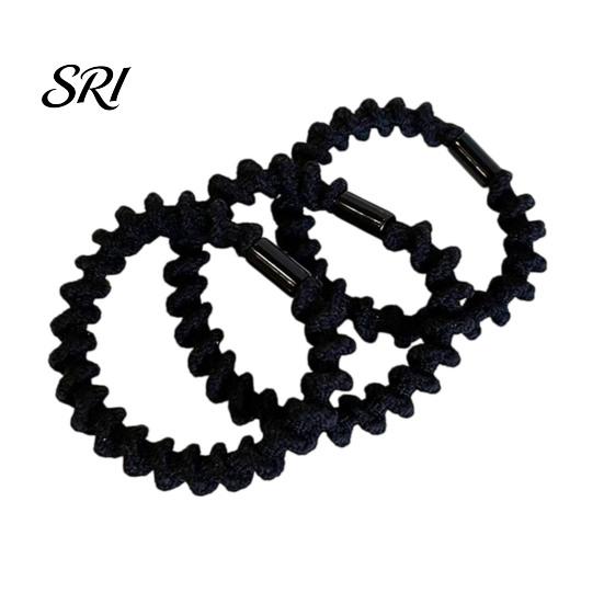 Soft Elastic Hair Rope 3Pcs Women Ties Thread Texture High Elasticity Bands No Scalp Irritation Ponytail Holder Versatile Accessories Band