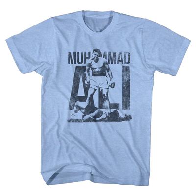 Muhammad Ali Distressed Boxing Legend Over Sonny Liston 1st Round Men's T Shirt