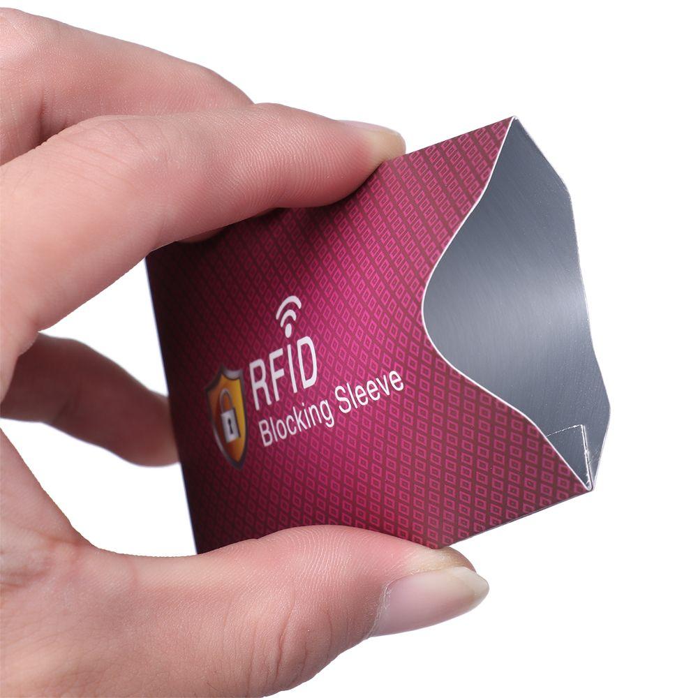 5PCS New Anti-theft Bank Protection RFID Blocker Card Holder Blocking Sleeve Protect Case Cover