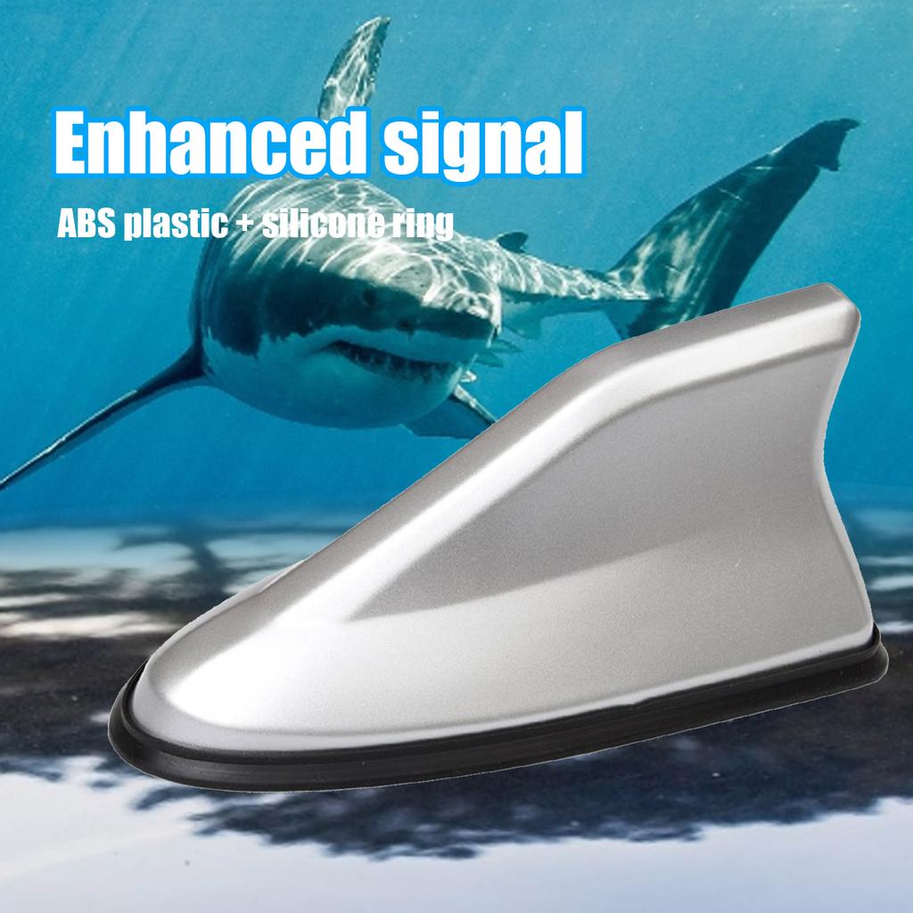1Pcs Car Shark Fin Antenna Car Radio Aerials FMAM Signal Protective Aerial Universal Car Roof Antennas Car Styling Physical