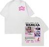 Singer Emilia Mernes MP3 Tour 2025 Graphic T Shirt Men Women Fashion Aesthetic High Street T-shirts Casual O-Neck Cotton T-shirt