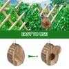 Hanging Wood Bee House Butterfly Feeder with Rope Decorative Bee Nesting Box Multifunctional Moth Habitat for Garden Balcony