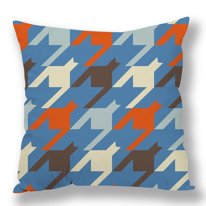 Abstract Houndstooth Geometric Pillow Cover Design Pillow Waist Premium Durable Quality Useful Practical Reliable