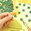 10/20/40 Pieces of Alloy Oil Drop Pendant, Green Clover Pendant, Clover Jewelry, Decorative Accessories, DIY Earrings, Necklaces, Bracelets
