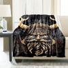 Viking Culture Blanket Soft Warm Throw Blanket Nap Blanket For Couch Sofa Office Bed Camping Travel Multipurpose Gift Blanket For All Season