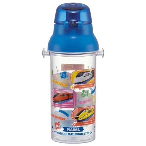 Láhev na vodu Skater 480ml Plarail 24 Plastová průhledná láhev pro děti Vyrobeno v Japonsku PSB5TR-A