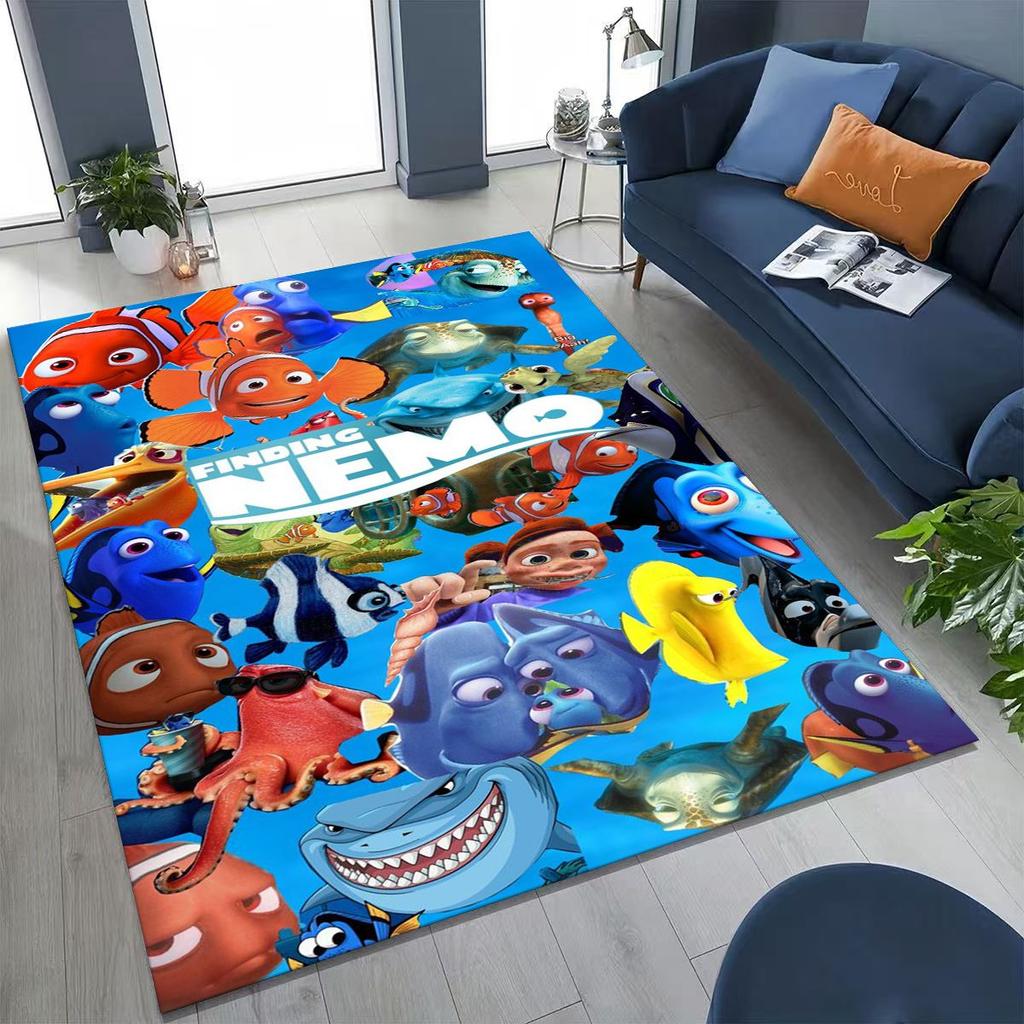 3D kreslený koberec Podmořský svět Hledá se Nemo pro ložnici, obývací pokoj, pohovku, dekorace na vchodové dveře domu, velká protiskluzová podlahová rohožka pro děti, dárek