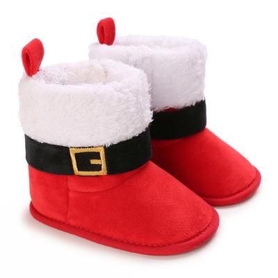 Christmas Newborn Baby Shoes Boys Girls Toddler Walkers Soft Bottom Infant Flats Warm Snow Boots