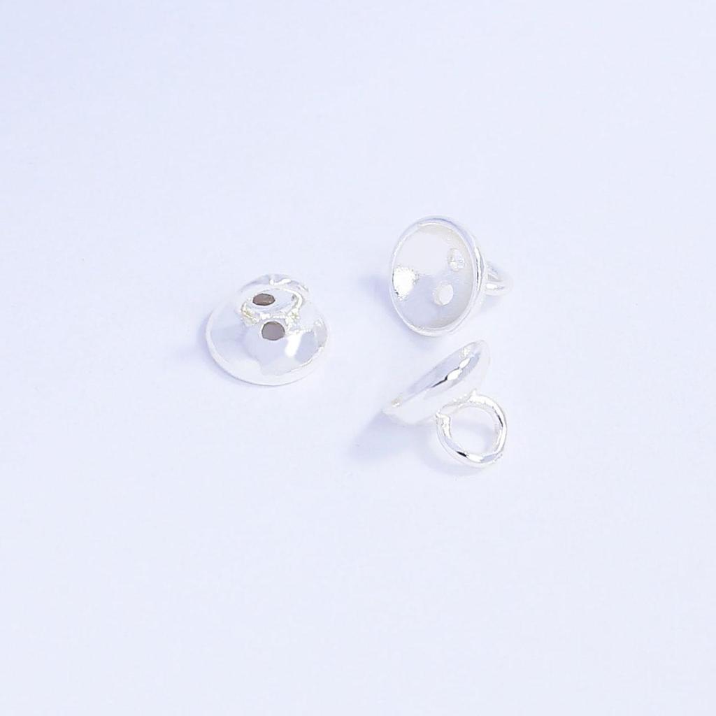 18k Gold-Plated Double-Hole End Cap for DIY Jewelry Making