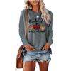 JPNTKY Women's Fashion Casual O-Neck Long Sleeve  Blouses & Shirts