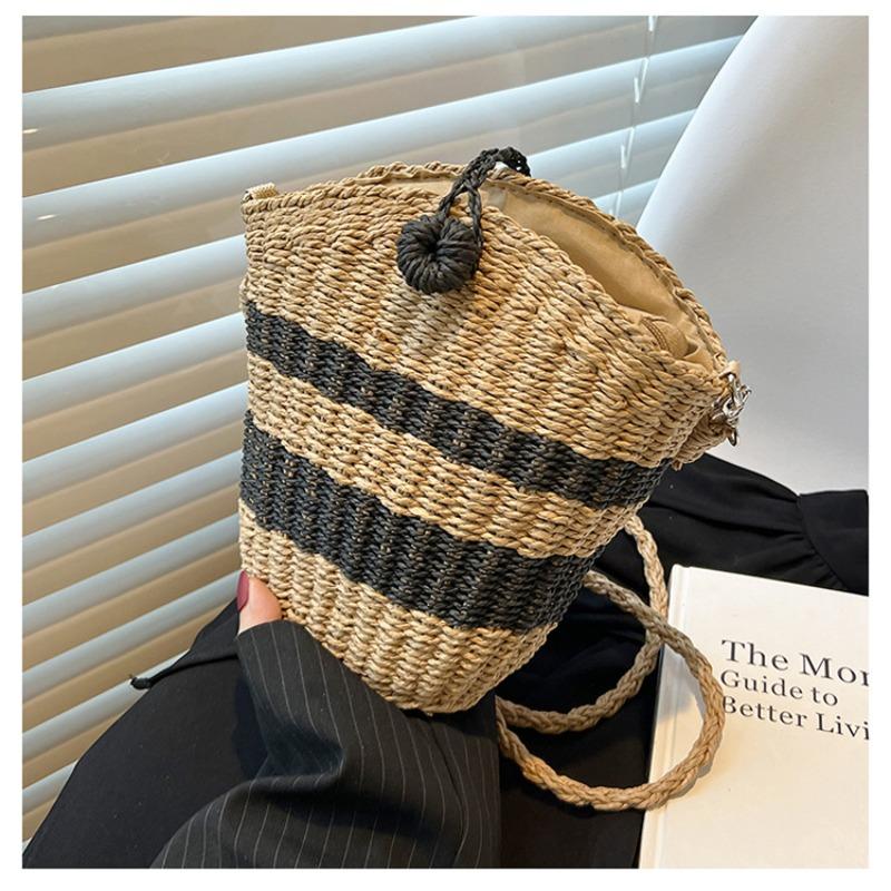 

Вязаная сумка большой вместимости, сумка для отдыха, пляжная сумка, портативная сумка через плечо для женщин, повседневная сумка-тоут хаки