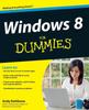 The Windows 8 For Dummies by Rathbone - Paperback Book