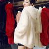 Imitation Fur Jacket Women's Long Loose Hooded Warm Imitation Mink Jacket Imitation Mink Coat Women's Fashion