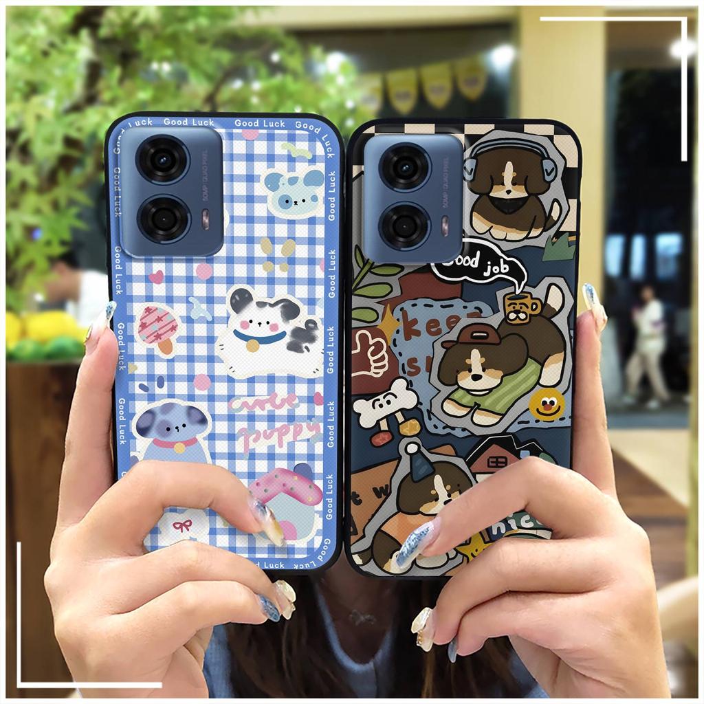 Waterproof Anti-knock Phone Case For MOTO G24 Power Back Cover Phone Pouch Fashion Design Graffiti Dirt-resistant Cute