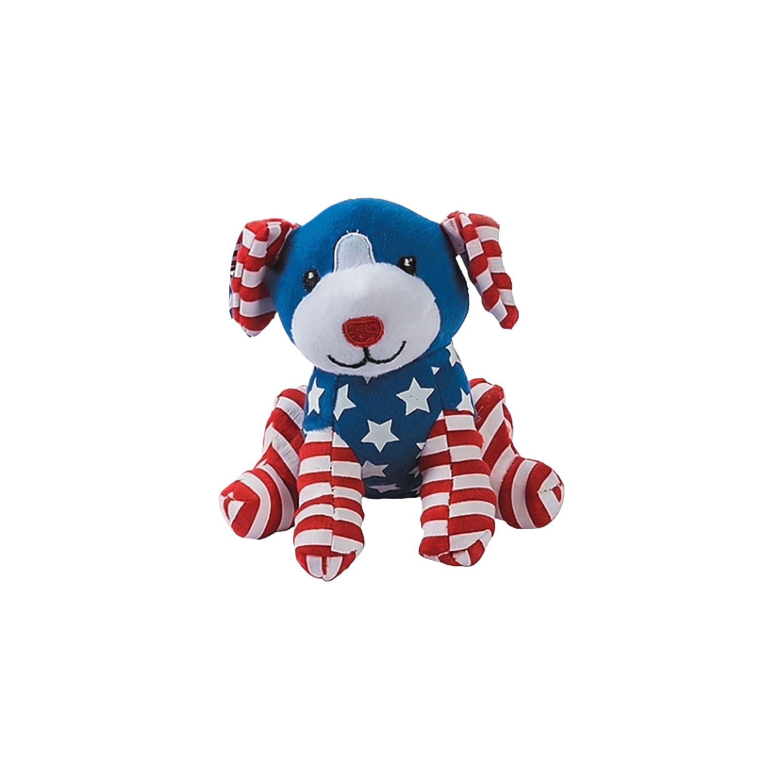 

Plush Stuffed Animal Toy Soft Fabric Long Limbs Sitting Design Star Pattern Fabric Body Child Friendly Gift Item One Size