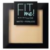 Maybelline Fit Me Mattierendes Puder mit Applikator 115 Ivory, 9g, 384173