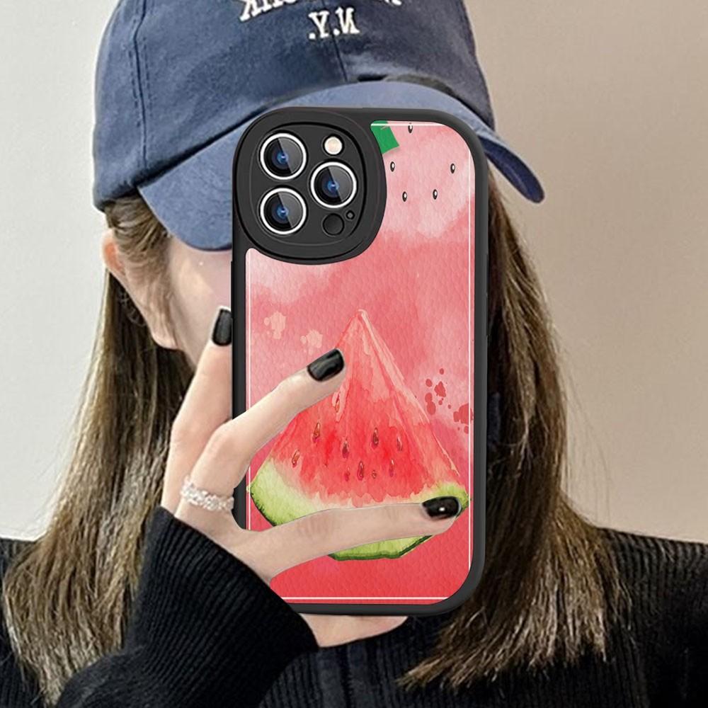 Fruit Watermelon Phone Case Hard Leather For iPhone 14 13 12 Mini 11 14 Pro Max Xs X Xr 7 8 Plus Fundas