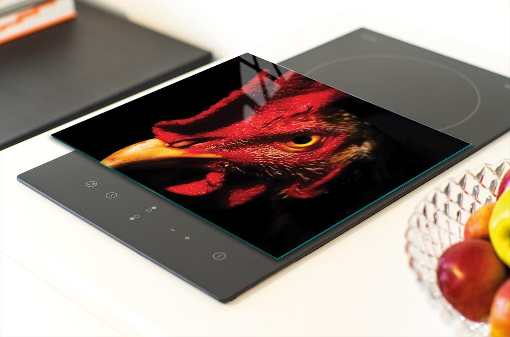 SZKLANA DESKA DO KROEJNIA 30x22 KOGUT