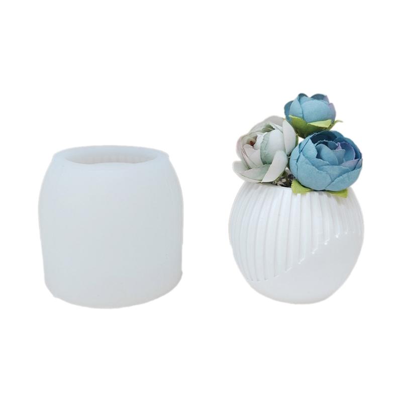 Mucegai din silicon pentru lumânări de ceai Suporturi de lumânări elegante pentru realizarea de mucegaiuri Decoruri flexibile Mold din rășină pentru pasionații de artizanat