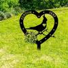 Unrivaled Customizable Bird Shaped Garden Stake Laser Engraved Metal Yard Home Outdoor Decor Wedding