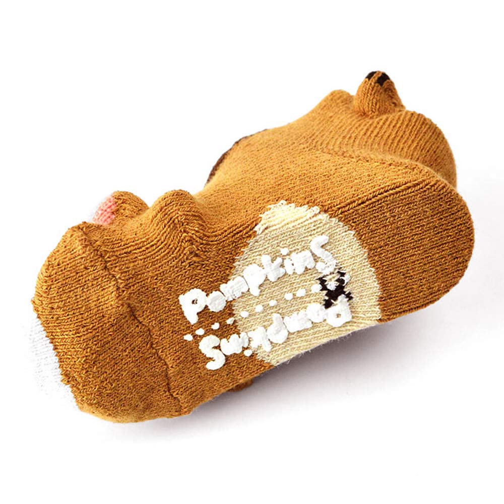 1212250 POP UP SOX Animal Socks Chipmunk XS Socks [POMPKINS] (9-12cm) Pop-up (Camel)