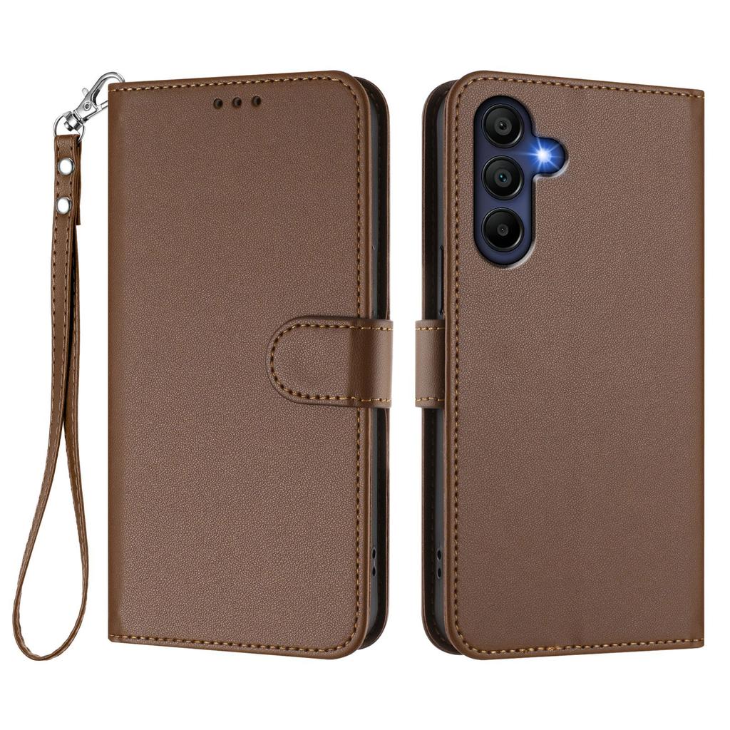 For Samsung Galaxy A16 5G/Galaxy A16 4G Leather Case Wallet Stand Phone Cover with Wrist Strap