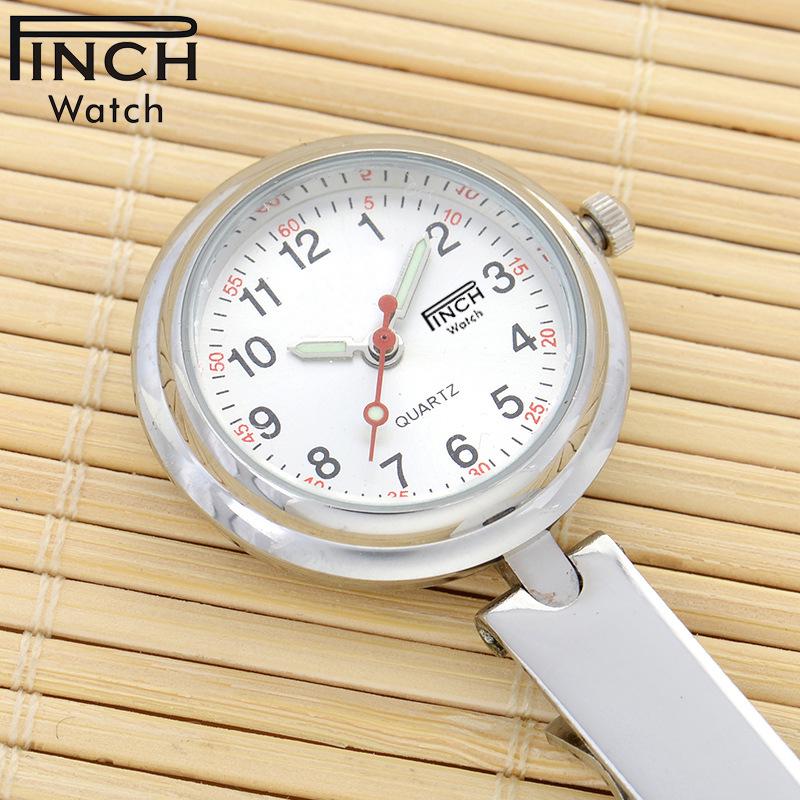 Engraved Women's Nurse Pendant Brooch Watch for Medical Use