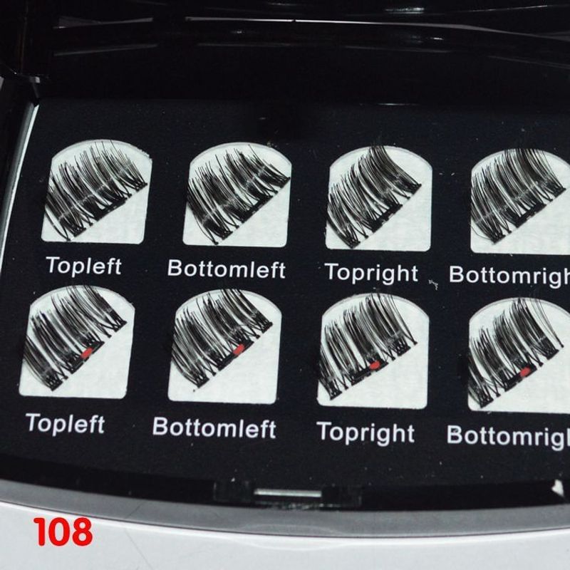 Lactacia - Magnetisches Multipack-Falsche Wimpern mit Spiegel-Etui (Verschiedene Designs)