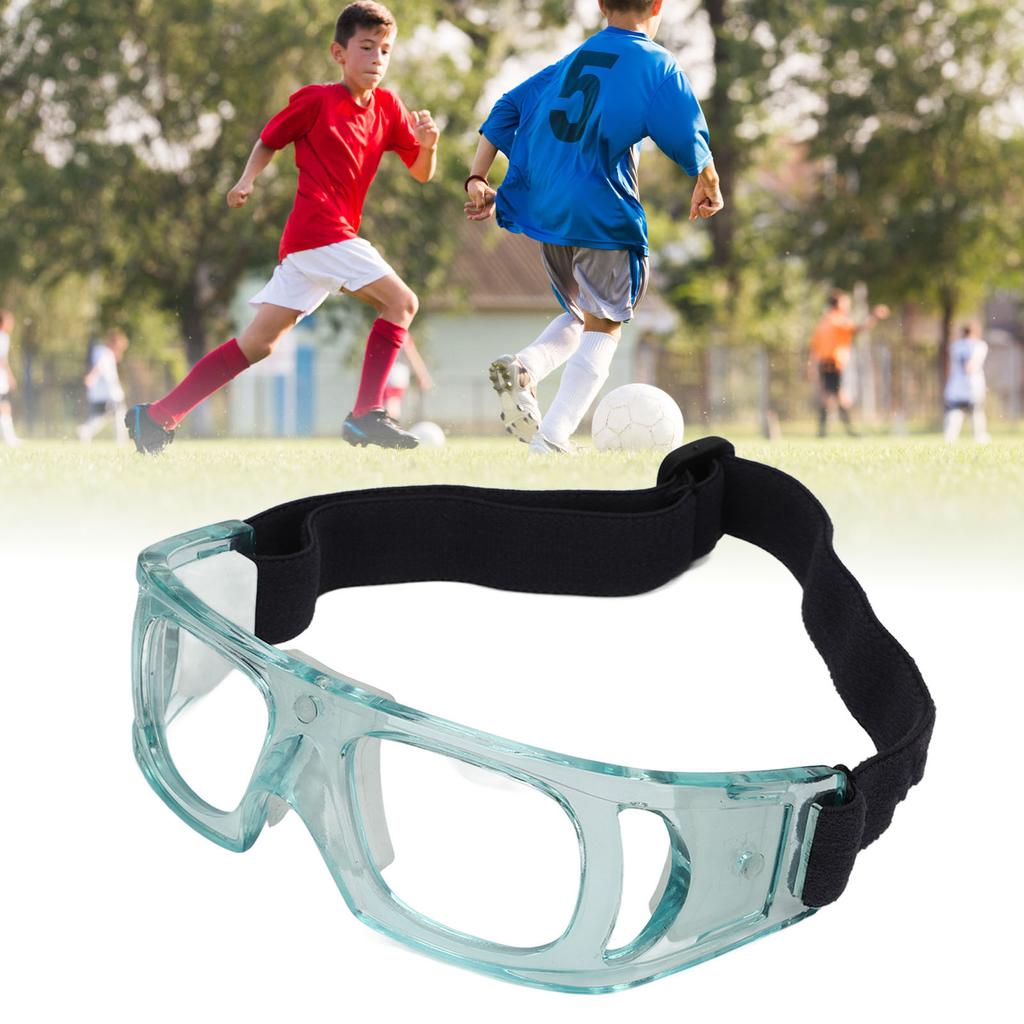 Gogle Sportowe Regulowany Design Zakrzywiona Rama Wytrzymały Materiał PC Ochronne Okulary do Koszykówki dla Dzieci