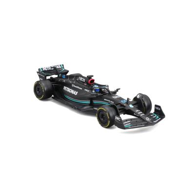 Burago F1 Mini Car Signature Series Mercedes Benz AMG George Russell Mercedes Benz W14 George Russell 2023 Driver Equipped 1/43 #63