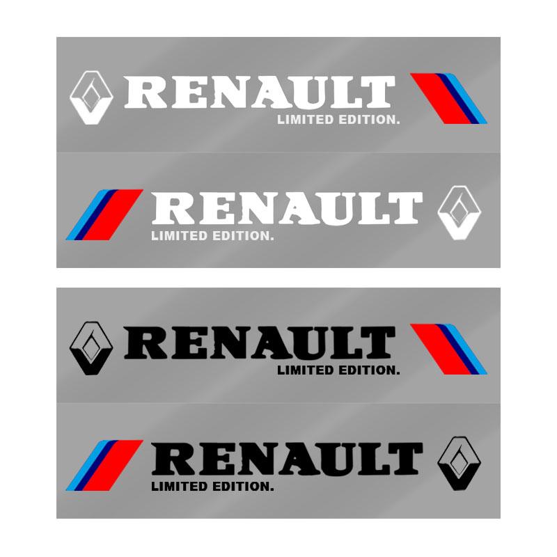 2 Stück Auto 3D Aufkleber Auto Seite Karosserie Sport Aufkleber Abziehbilder Autozubehör Für Renault Dacia Megane 2 3 Duster Logan Clio 4 Scenic 2 Captur