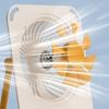 Portable Small Fan, Rechargeable Ultra-thin Silent Operation, with 3 Gear Wind Speed Desktop Fan, for Office Study Dormitory Outdoors