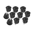 5pcs-20pcs Rocker Switch Black On Off 2 Pin Mini Round Toggle Switch 6A 250V 10A 125V 20MM Circle Switches for RV Car Truck Boat