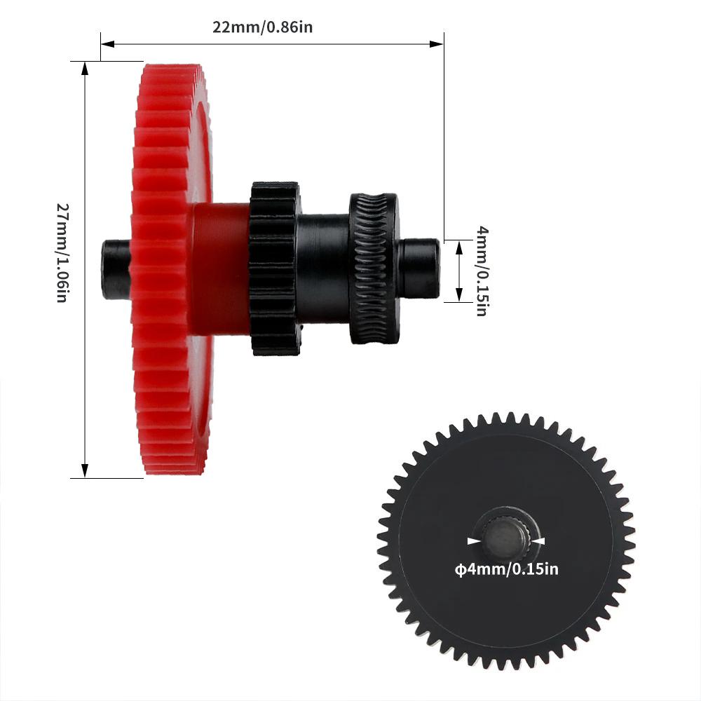 Extruder Gear Compatible with ELEGOO Neptune 4 ProPlusMax Hardened Steel Dual Gear Kit One Shaft