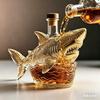 Animal Shark Shaped Liquor Decanter Novelty Whiskey Bottle for Home Collectible Decor