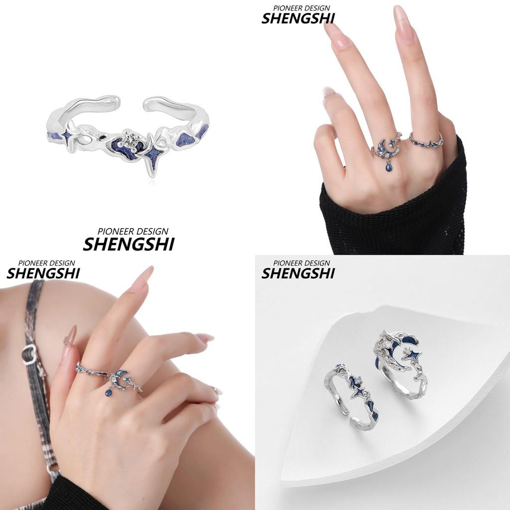 Chic Adjustable Copper Ring With Unique Starry Sky Design Ideal For Trendy Womens Fashion