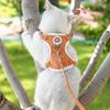 Cat Chest Back Harness Leash Adjustable Length Pet Traction Cat Dog Traction Rope Collar Cat Supplies Pet Harness Belt