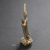 Miniature Buddha Statue, Kannon Bodhisattva, Brass, 6cm Tall, Guardian Deity, Prayer, Protection from Evil