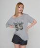 5OML Camo Loose Fit Short Sleeve Melange Grey