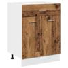 Vidaxl Cabinet With Drawer, Old Wood, 60X46X81.5 Cm