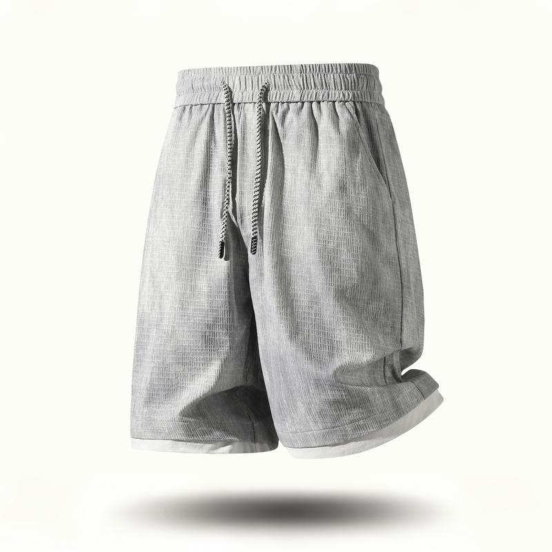 Men s Loose Casual Sports Drawstring Shorts 2XL хаки