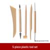 8-Piece Polymer Clay Sculpting Tool Set - Handmade Plastic Embossing Knives for DIY Projects