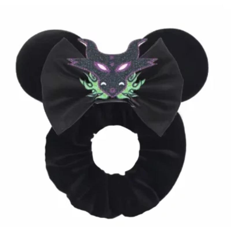 Christmas Disney Cute Ears Elastic Velvet Hairbands For Girls Sequins 4"Bows Headband Women Festival Trip DIY Hair Accessories